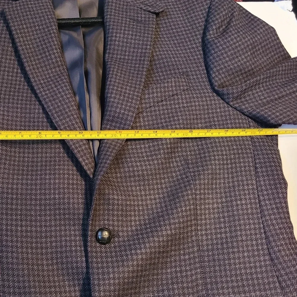 Stafford wool sport blazer Houndstooth Print sz .40 medium